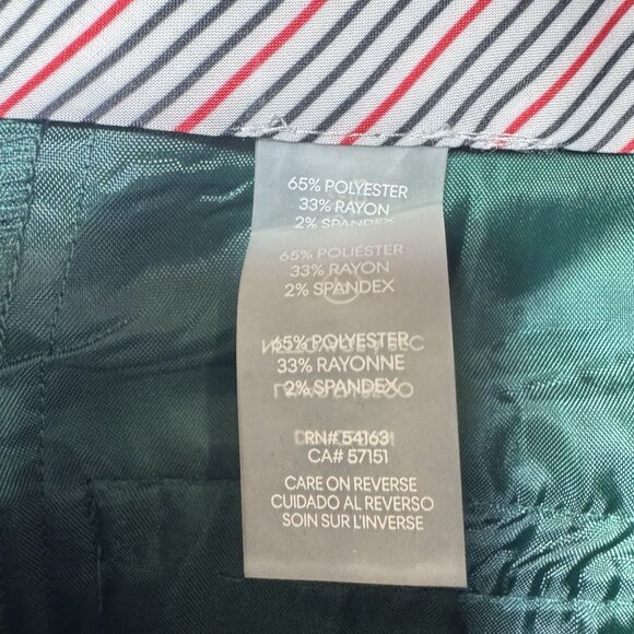 NWT Tommy Hilfiger Sutton Plaid Pants Women's 8 Slim Boot Leg Blue Red Green - Picture 12 of 12